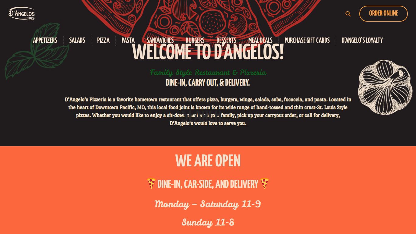 Home - D'Angelo's Pizzeria